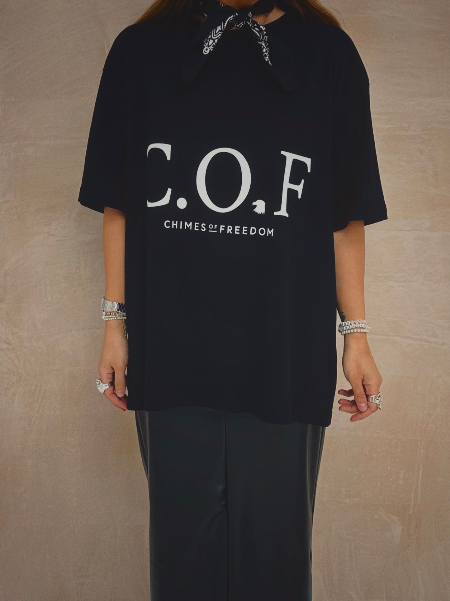 C.O.F Logo T-Shirt In Black